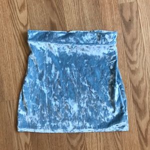 Crushed Velvet bodycon skirt